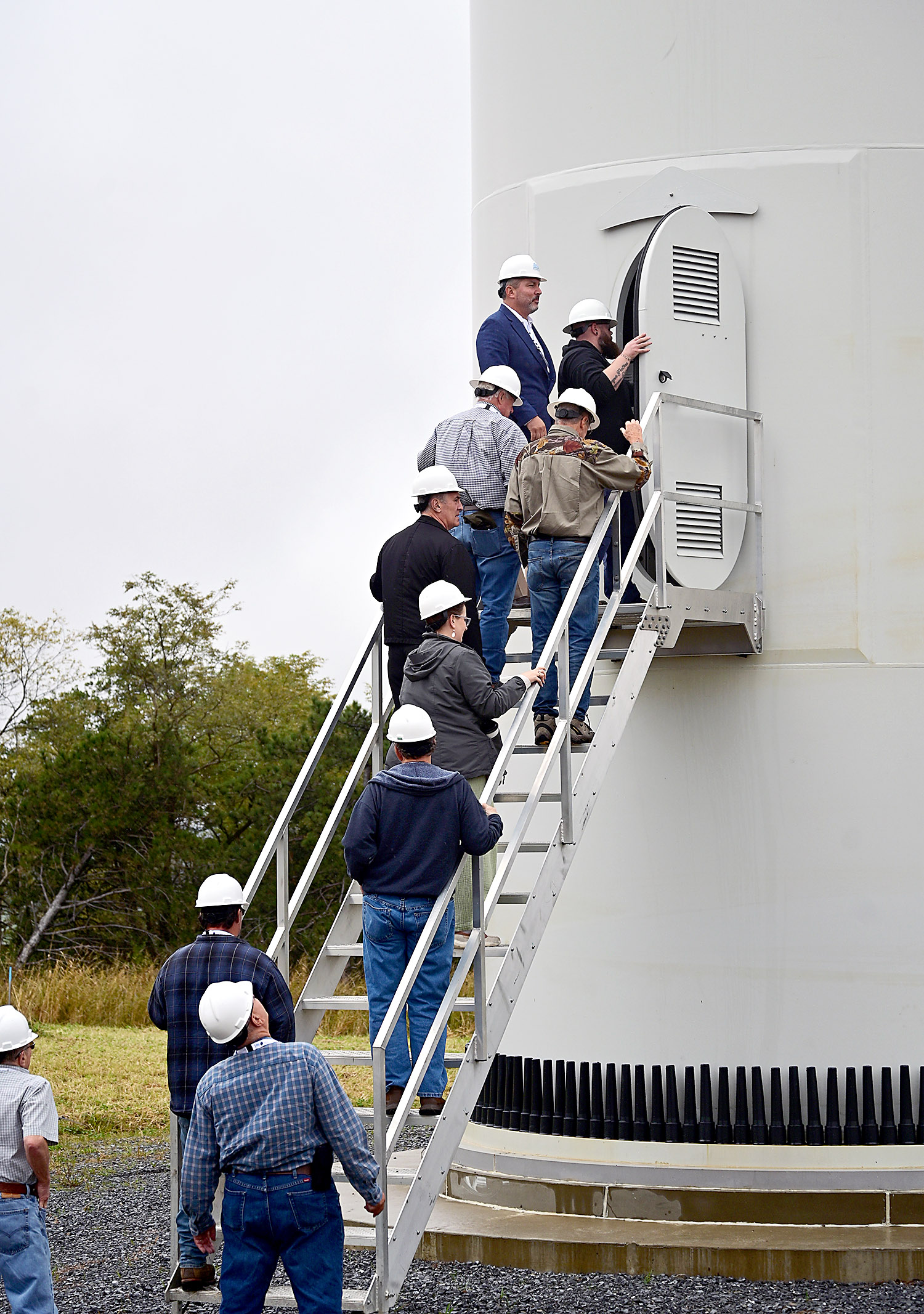 Debticate Officials dedicate Cambria County wind project - Altoona Mirror